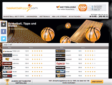 Tablet Screenshot of basketballtipps.com